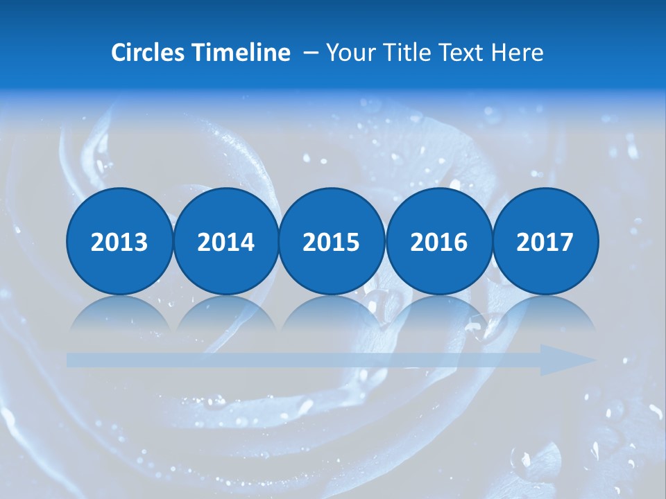 Blue Rose PowerPoint Template