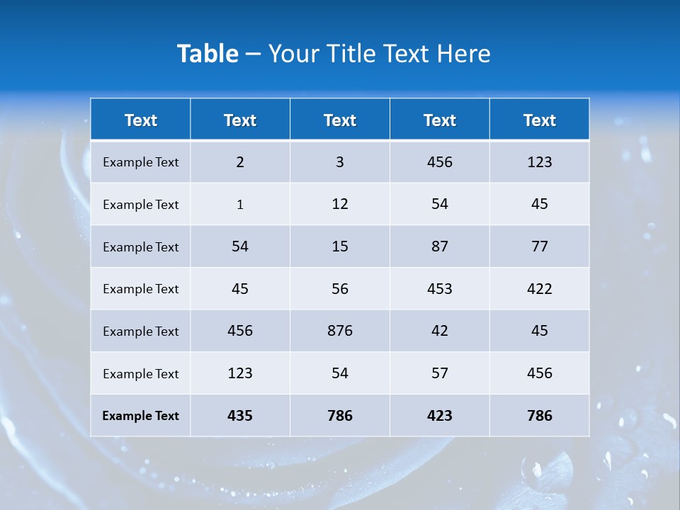 Blue Rose PowerPoint Template