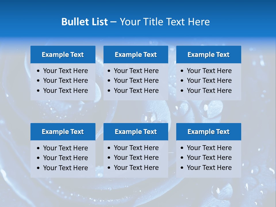 Blue Rose PowerPoint Template