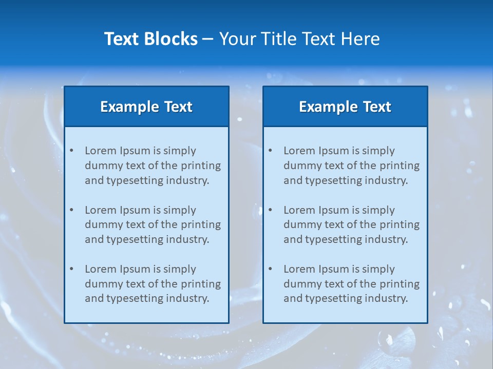 Blue Rose PowerPoint Template