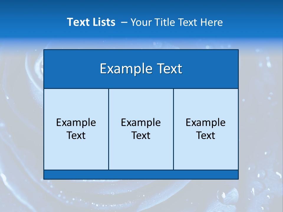 Blue Rose PowerPoint Template