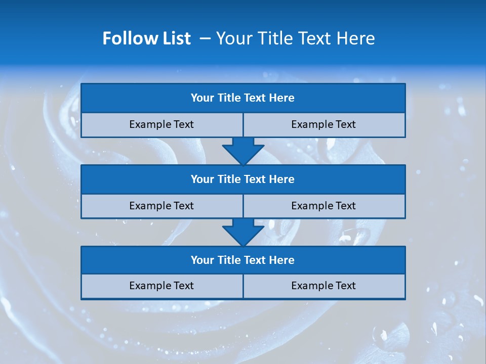 Blue Rose PowerPoint Template