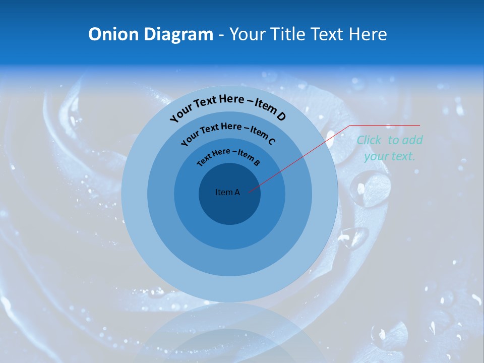 Blue Rose PowerPoint Template