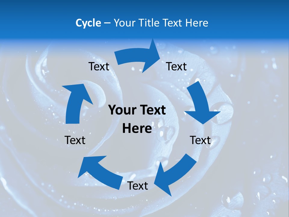 Blue Rose PowerPoint Template