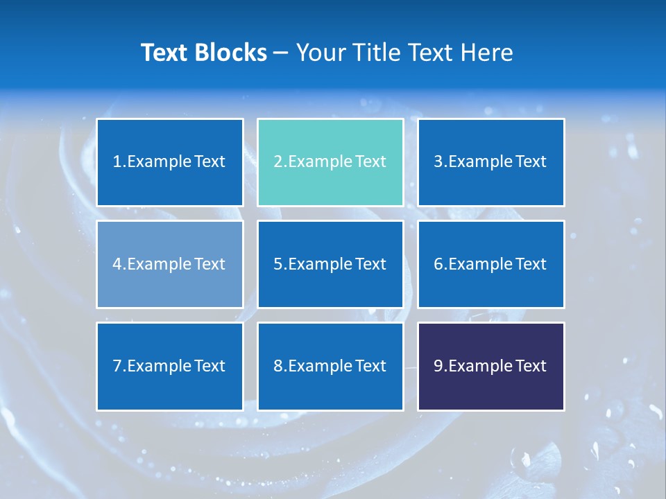 Blue Rose PowerPoint Template