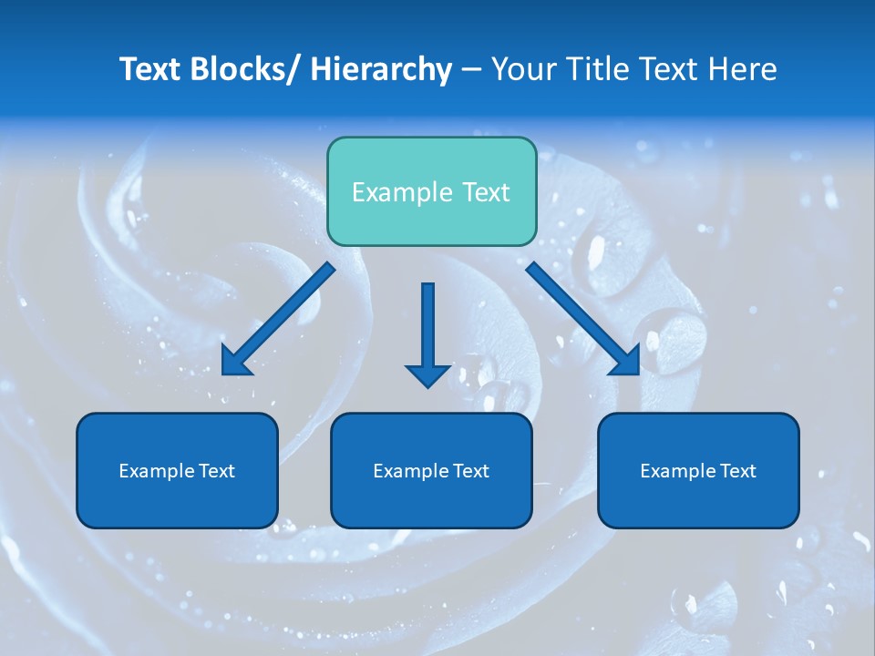 Blue Rose PowerPoint Template