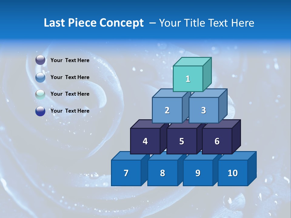 Blue Rose PowerPoint Template