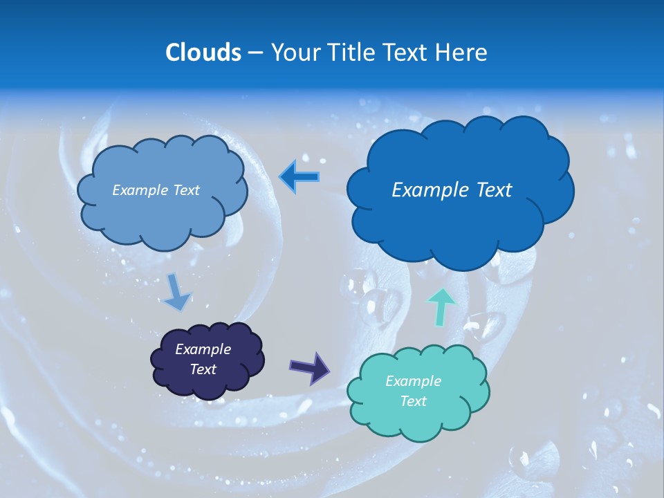 Blue Rose PowerPoint Template