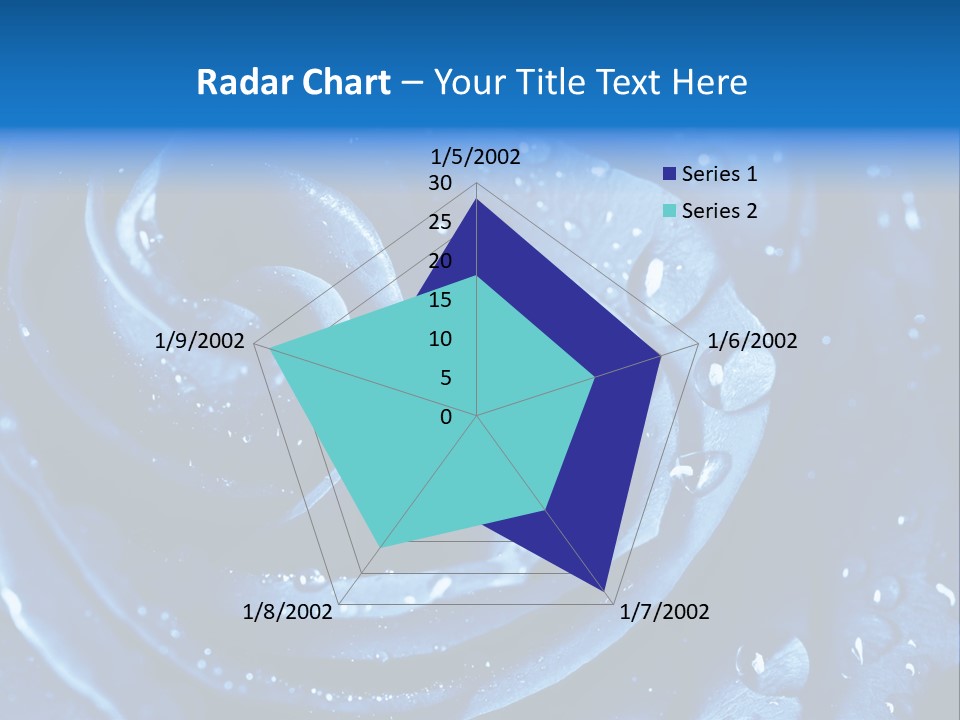 Blue Rose PowerPoint Template