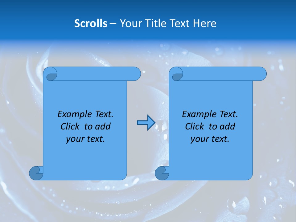 Blue Rose PowerPoint Template