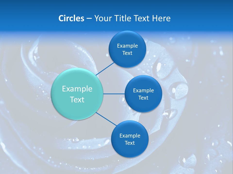 Blue Rose PowerPoint Template