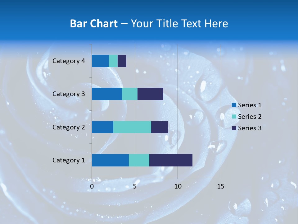 Blue Rose PowerPoint Template