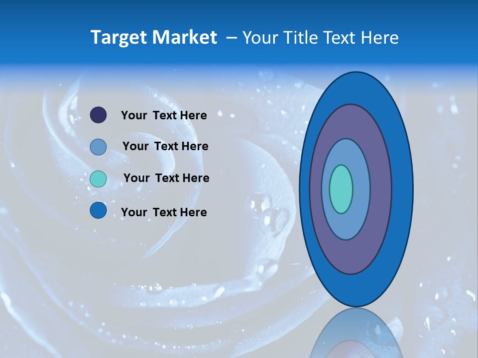 Blue Rose PowerPoint Template