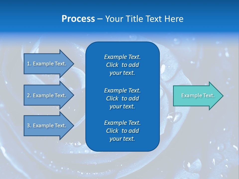 Blue Rose PowerPoint Template