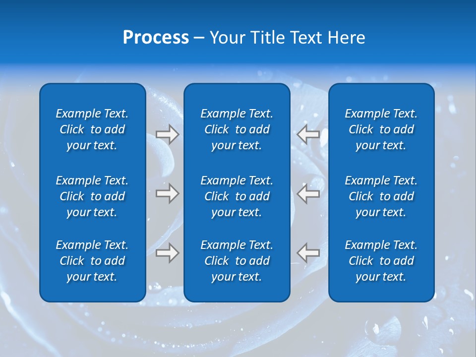 Blue Rose PowerPoint Template