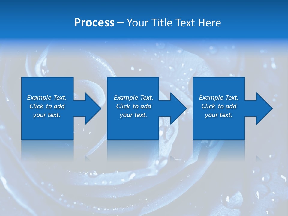 Blue Rose PowerPoint Template