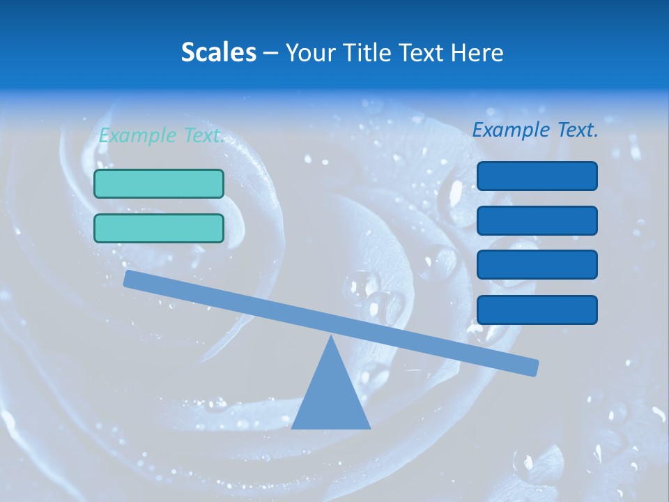 Blue Rose PowerPoint Template