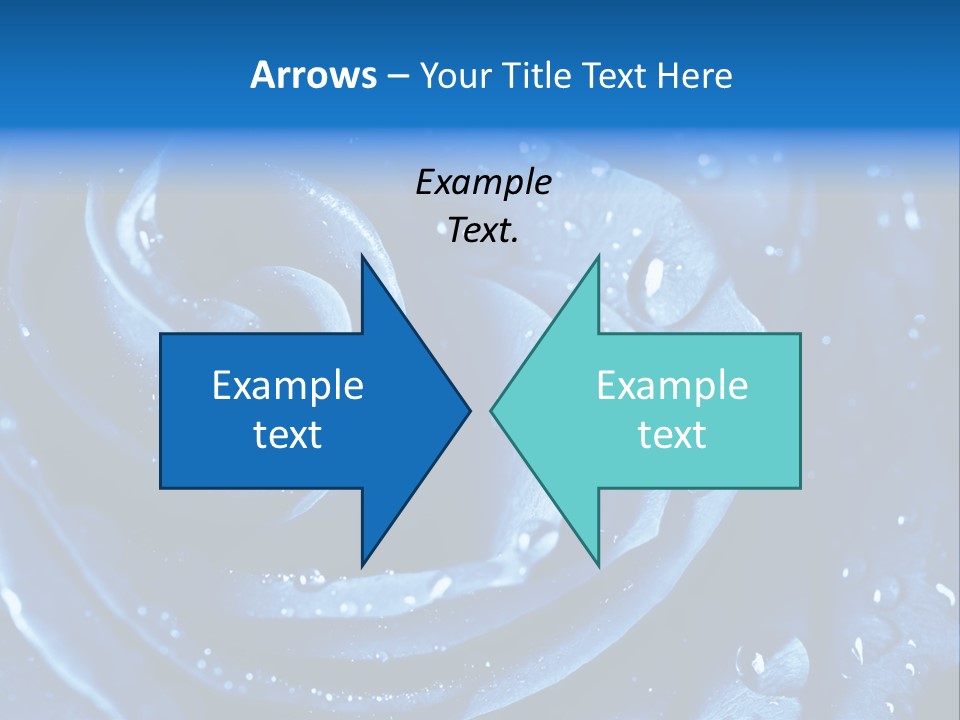 Blue Rose PowerPoint Template