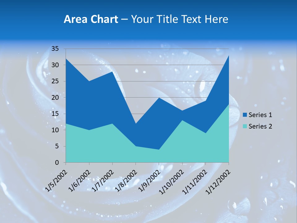 Blue Rose PowerPoint Template