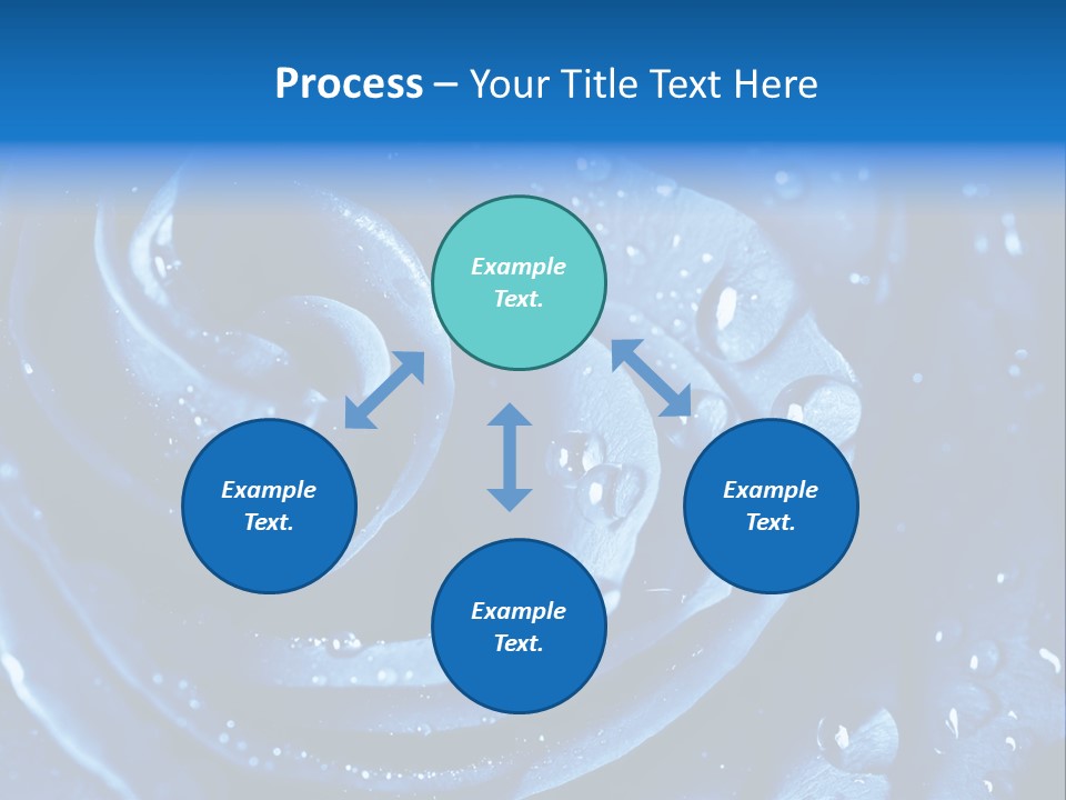 Blue Rose PowerPoint Template