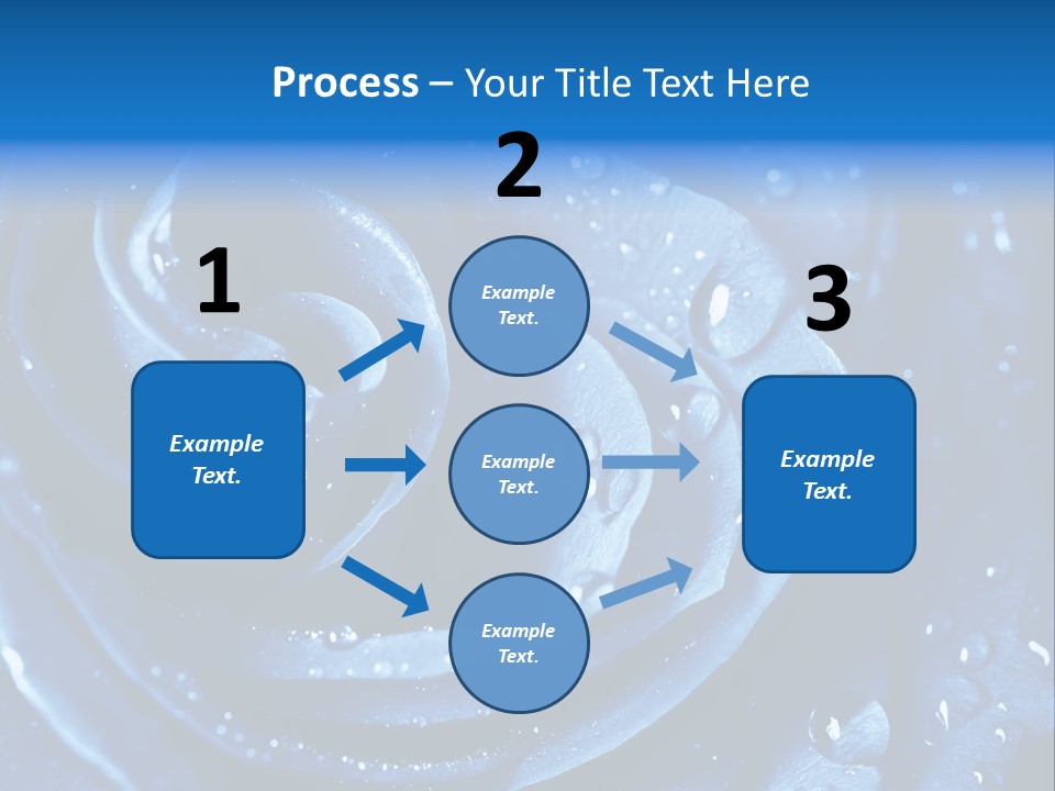 Blue Rose PowerPoint Template