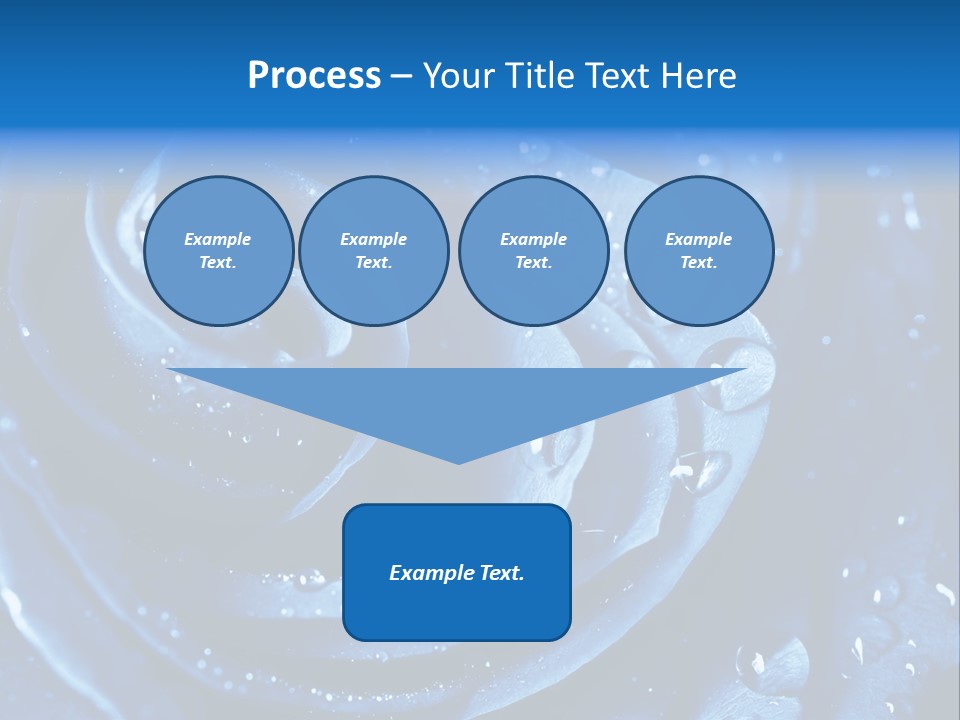 Blue Rose PowerPoint Template