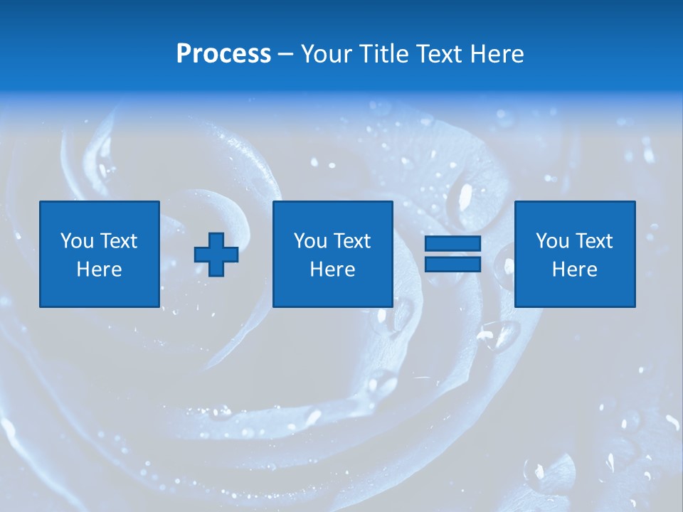 Blue Rose PowerPoint Template