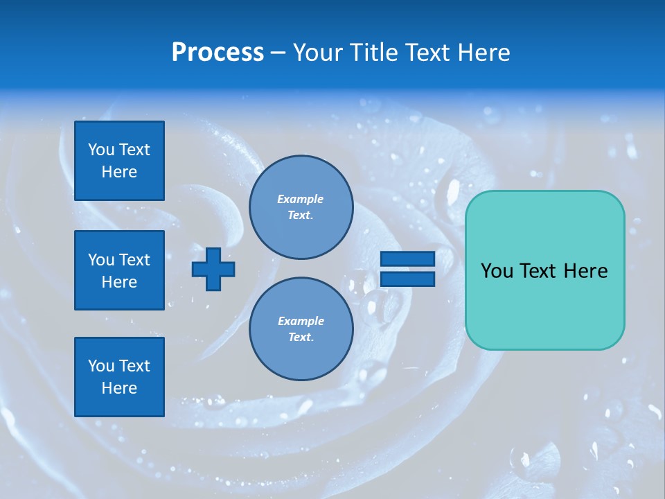 Blue Rose PowerPoint Template