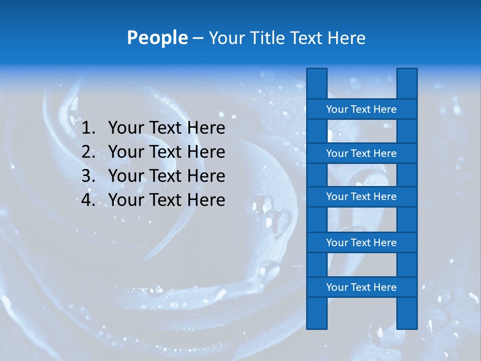 Blue Rose PowerPoint Template