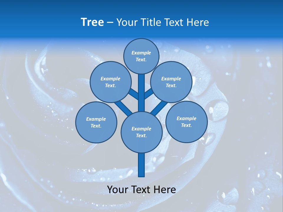 Blue Rose PowerPoint Template