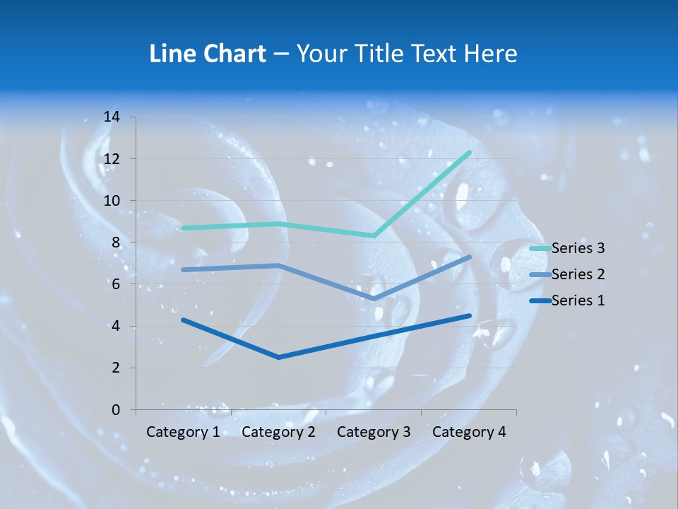Blue Rose PowerPoint Template