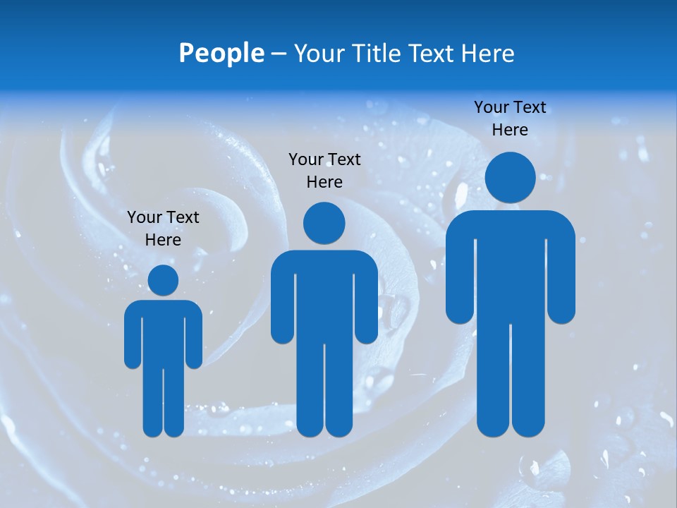 Blue Rose PowerPoint Template