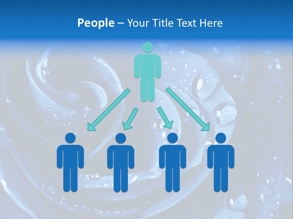 Blue Rose PowerPoint Template