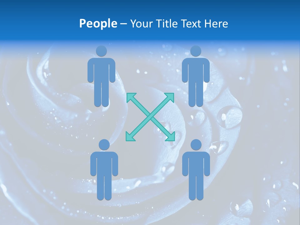 Blue Rose PowerPoint Template