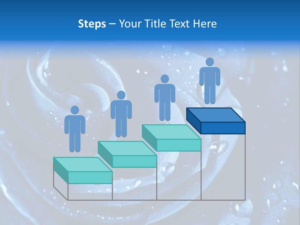 Blue Rose PowerPoint Template