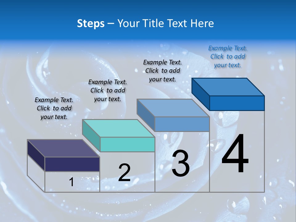 Blue Rose PowerPoint Template