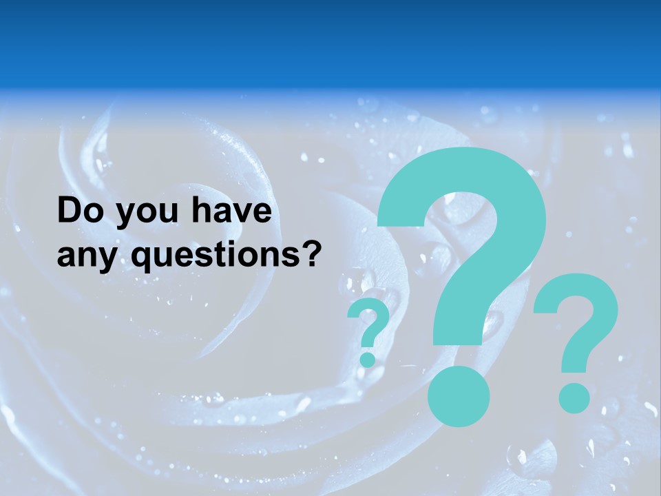 Blue Rose PowerPoint Template