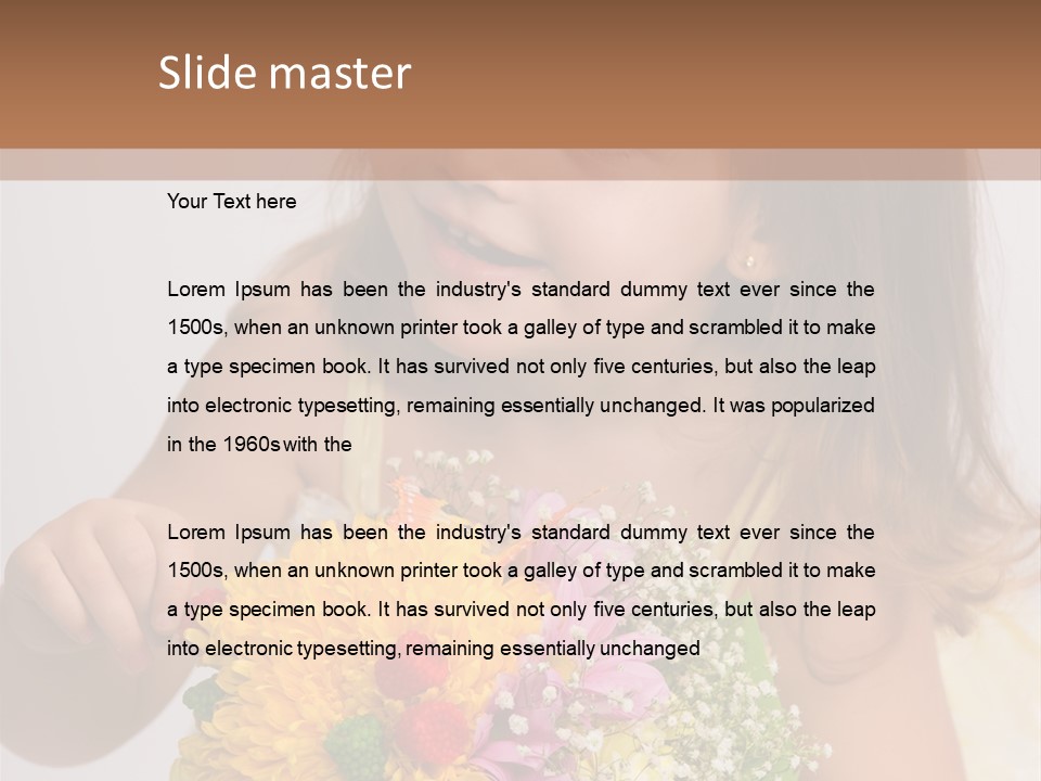 Bouquet Flower Beauty PowerPoint Template