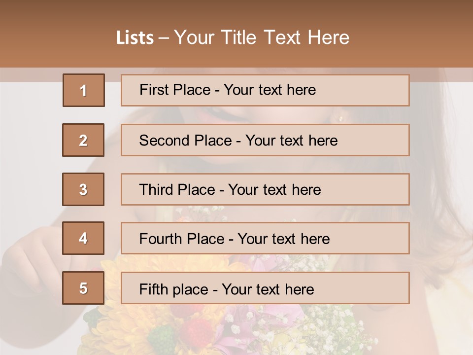 Bouquet Flower Beauty PowerPoint Template