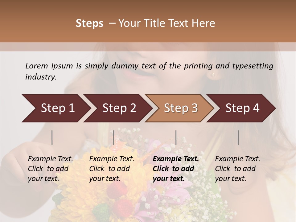 Bouquet Flower Beauty PowerPoint Template