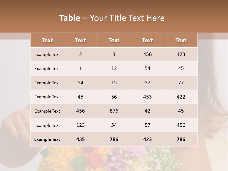 Bouquet Flower Beauty PowerPoint Template