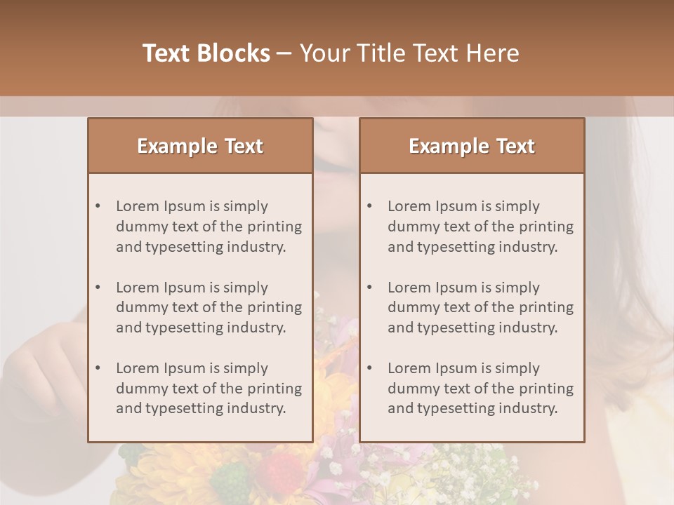 Bouquet Flower Beauty PowerPoint Template