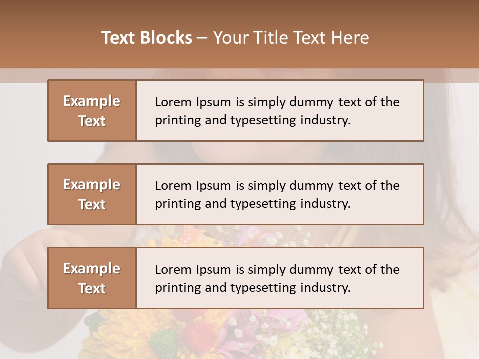 Bouquet Flower Beauty PowerPoint Template