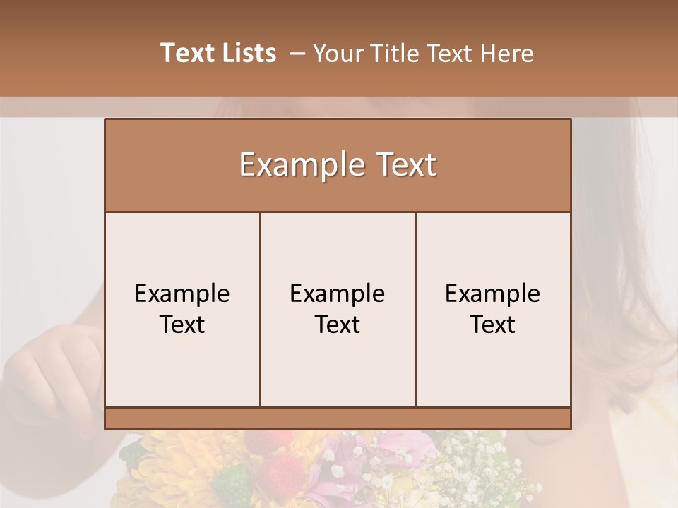 Bouquet Flower Beauty PowerPoint Template