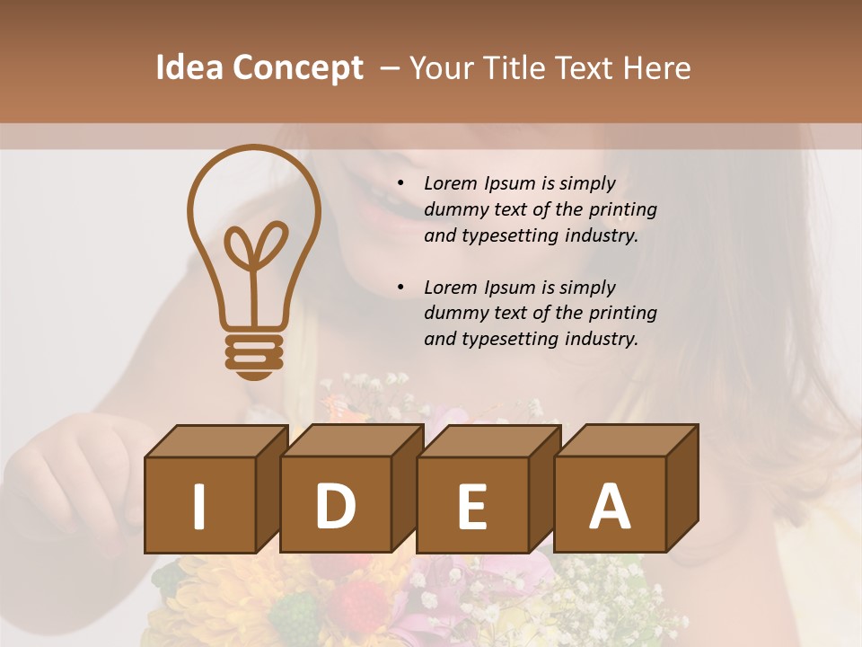 Bouquet Flower Beauty PowerPoint Template