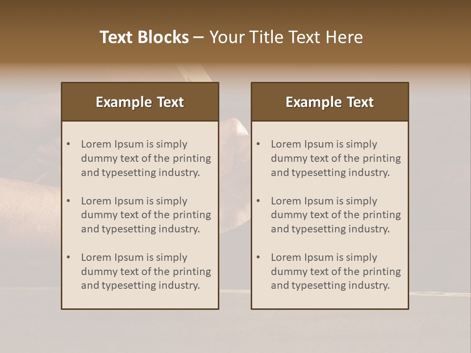 Wood Carpenter PowerPoint Template