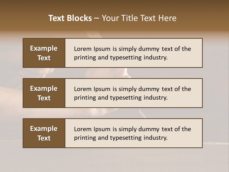 Wood Carpenter PowerPoint Template