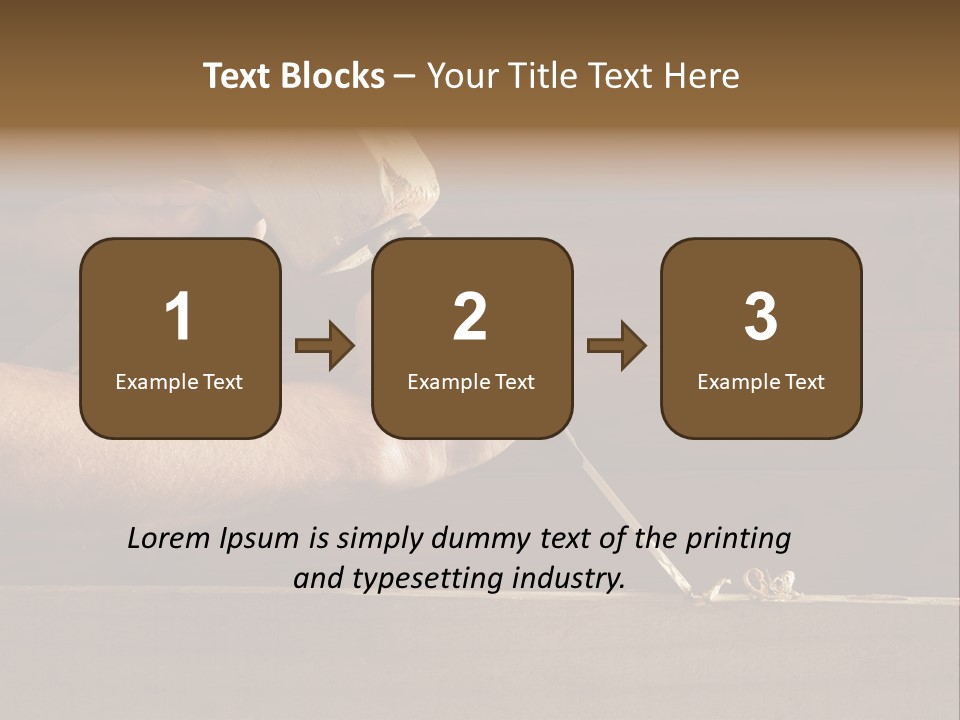 Wood Carpenter PowerPoint Template