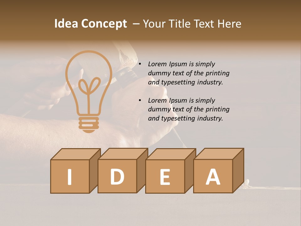 Wood Carpenter PowerPoint Template