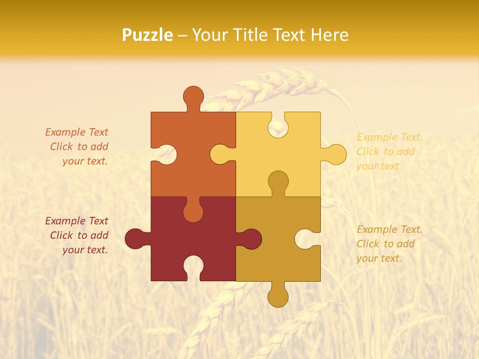 Agricultural Plant Rye PowerPoint Template